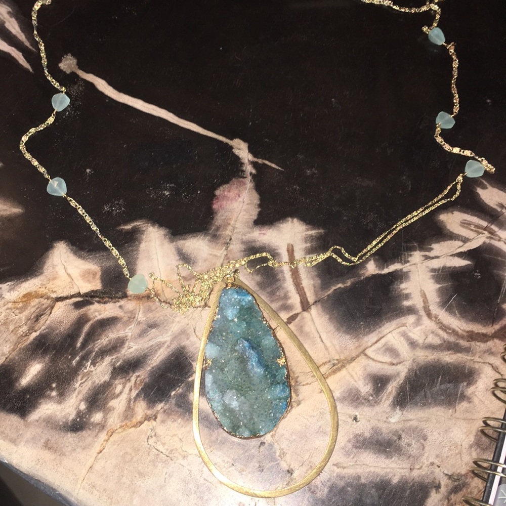 Beautiful Anthropologie stone crystal necklace